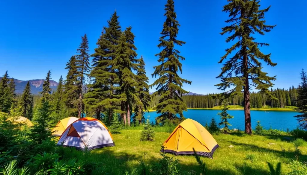 Image of a campsite in Prince Albert National Park