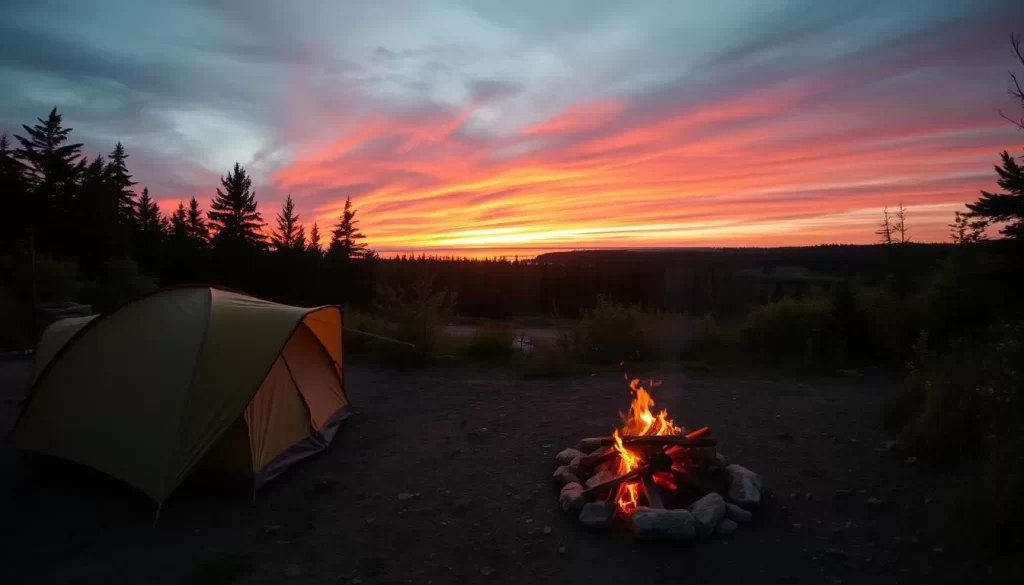 Image of a campsite near Swift Current