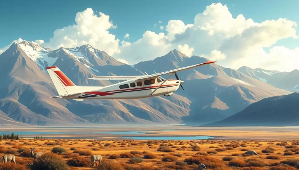 Image of a charter plane landing in Aulavik National Park