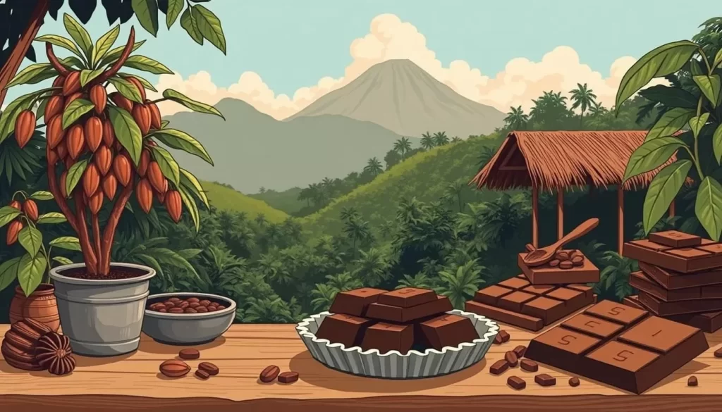 Image of a chocolate tour in Puerto Viejo, Costa Rica, showcasing the chocolate-making process.