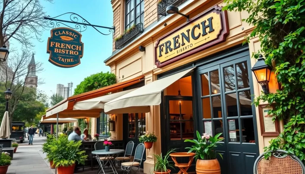 Image of a classic French bistro in Chicago