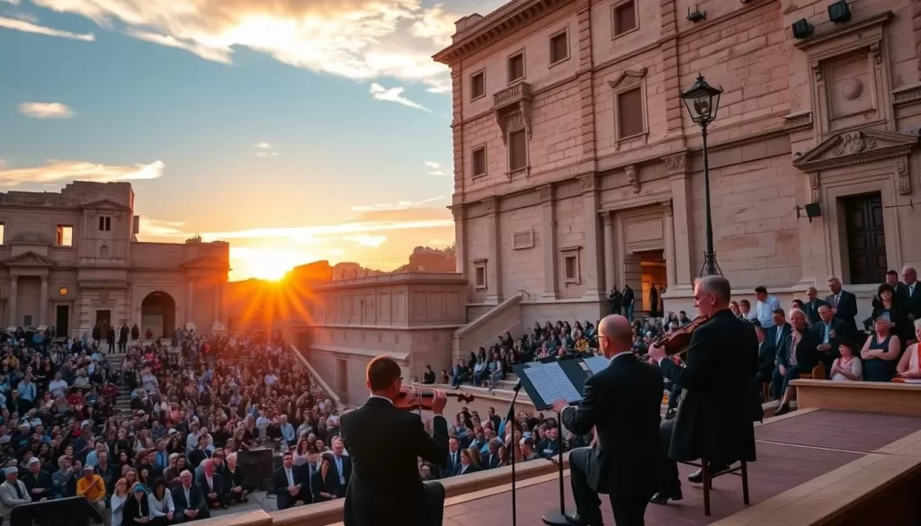 Image of a classical music performance at the El Jem Amphitheater