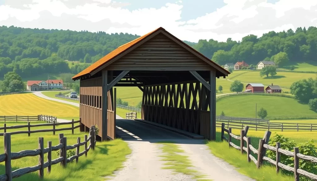 Image of a covered bridge in Lancaster County