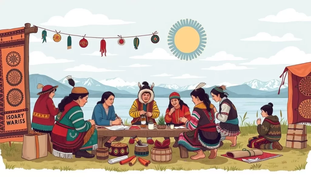Image of a cultural workshop in Délįne, Great Bear Lake