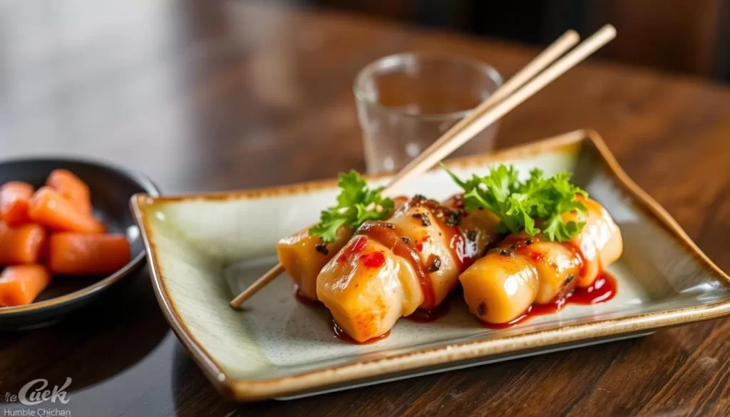 Image of a dish from Humble Chicken, showcasing their creative yakitori