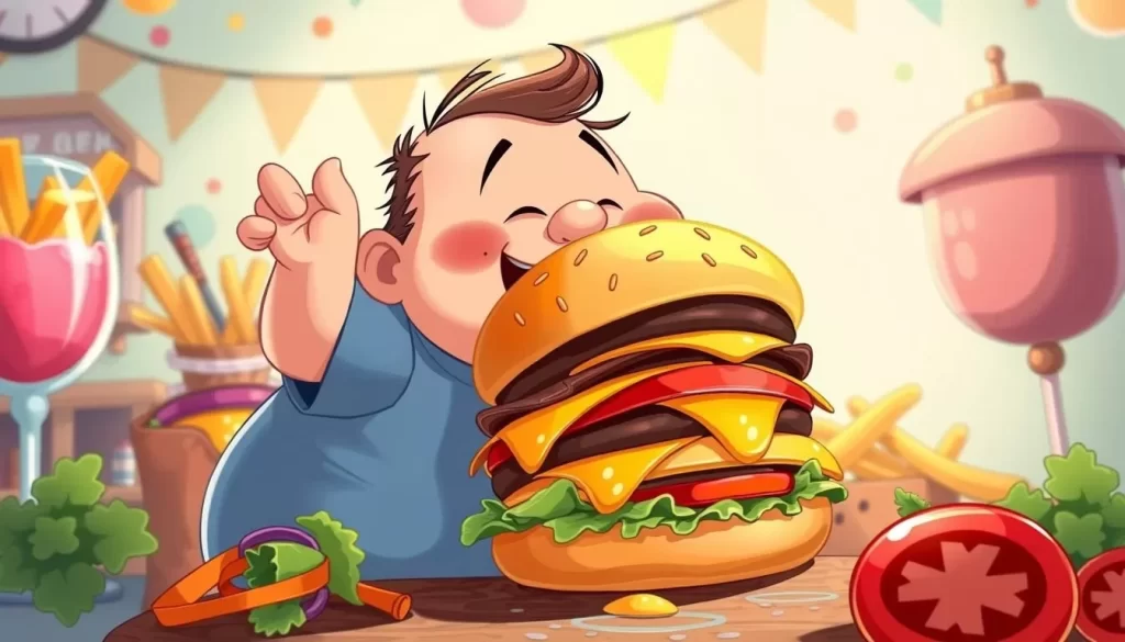 Image of a "fat boy" burger