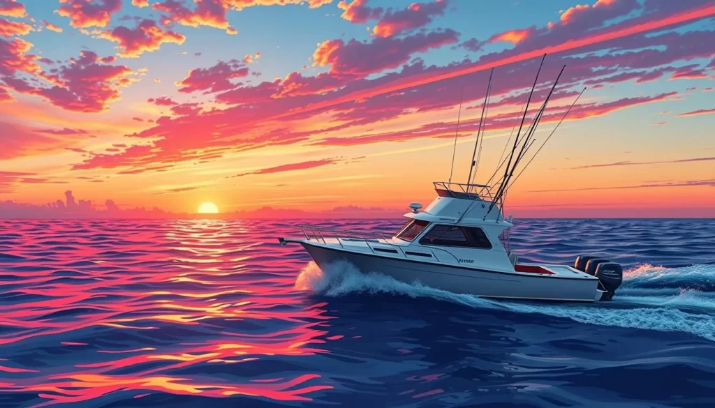 Image of a fishing charter boat at Cape Hatteras