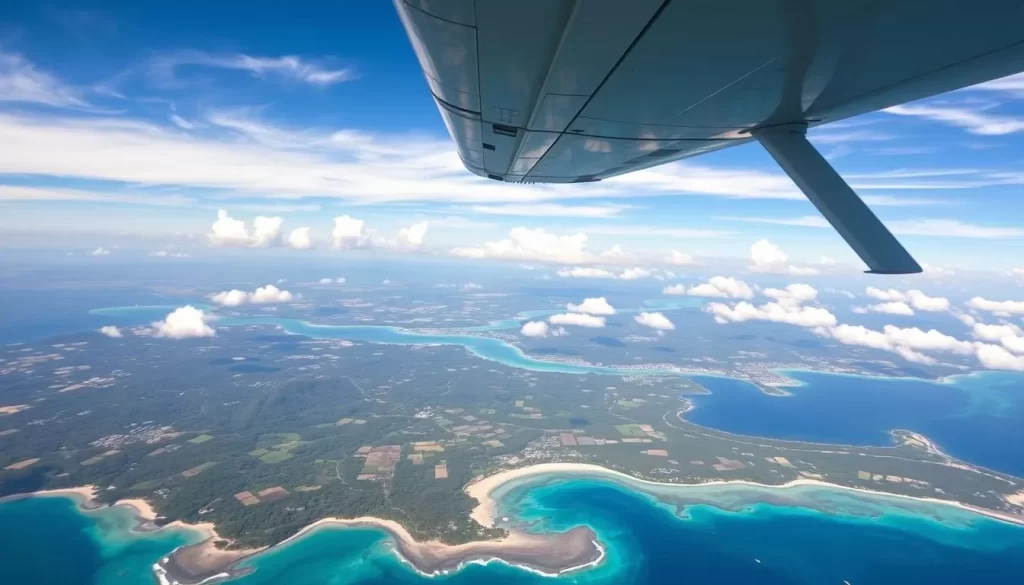 Image of a flight from Panama City to Bocas del Toro