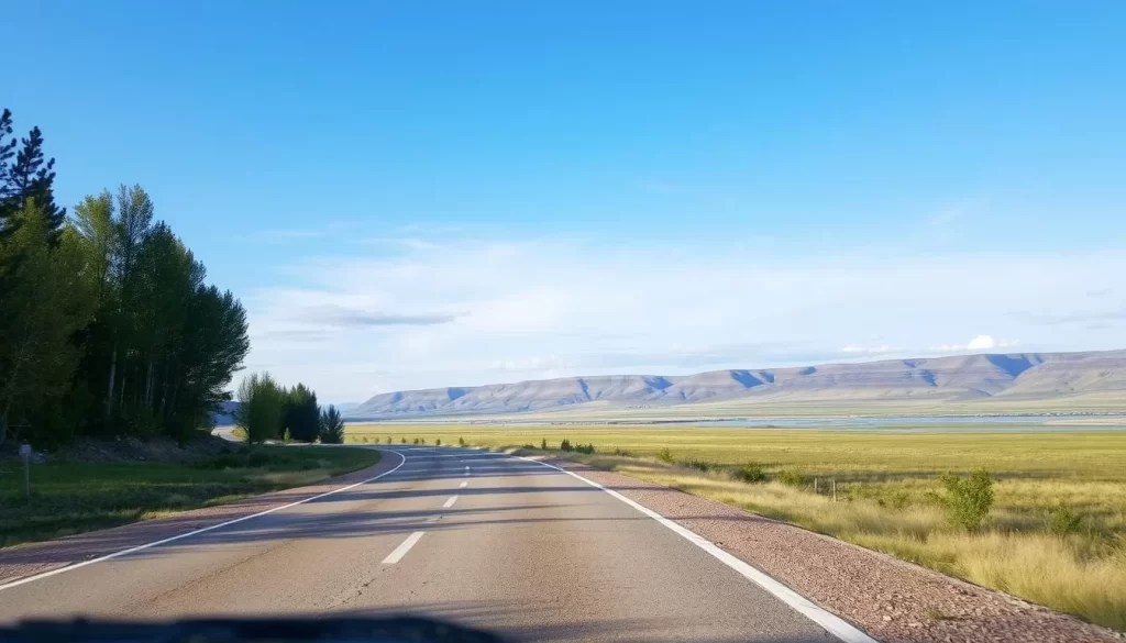 Image of a forgotten highway or river route in southwestern Saskatchewan