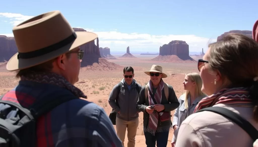 Image of a guided tour in Monument Valley