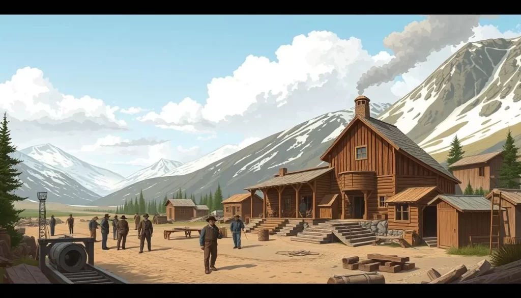 Image of a historical gold rush site in Conrad, Yukon