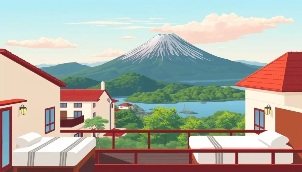 Image of a hotel in Kagoshima with a view of Sakurajima