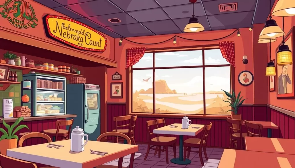 Image of a local favorite restaurant in York, Nebraska, showcasing its unique Nebraska cuisine