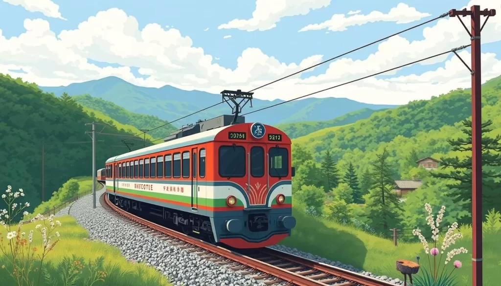 Image of a local train in Shikoku