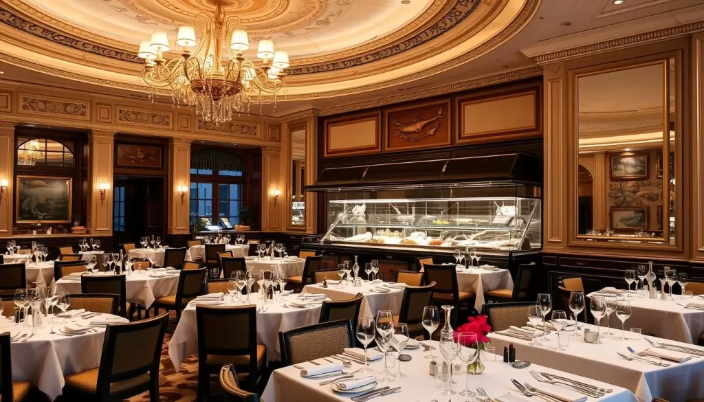 Image of a luxurious French seafood restaurant in Chicago