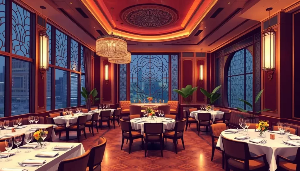 Image of a luxurious Thai restaurant in London