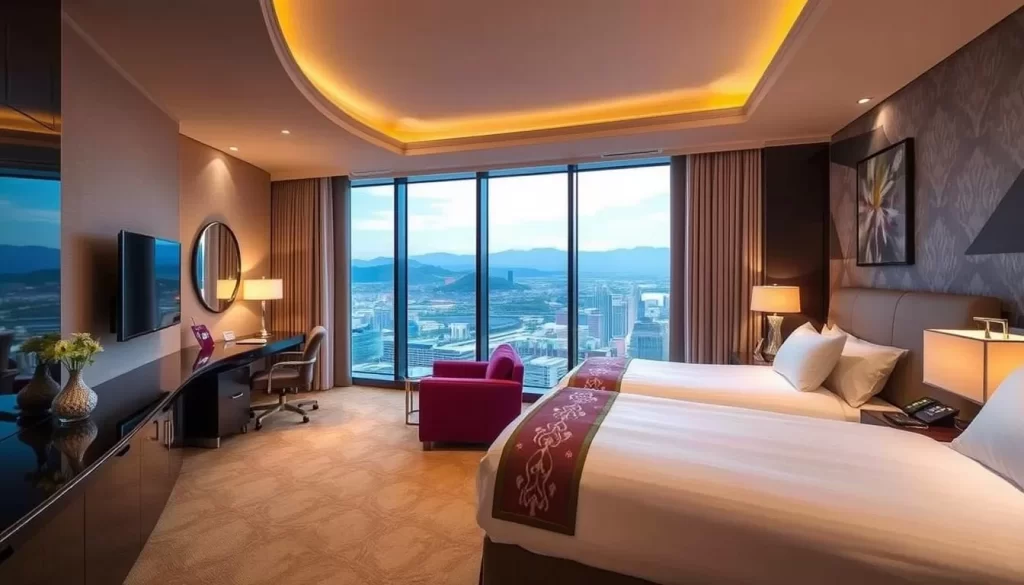 Image of a luxurious hotel room in Niigata City