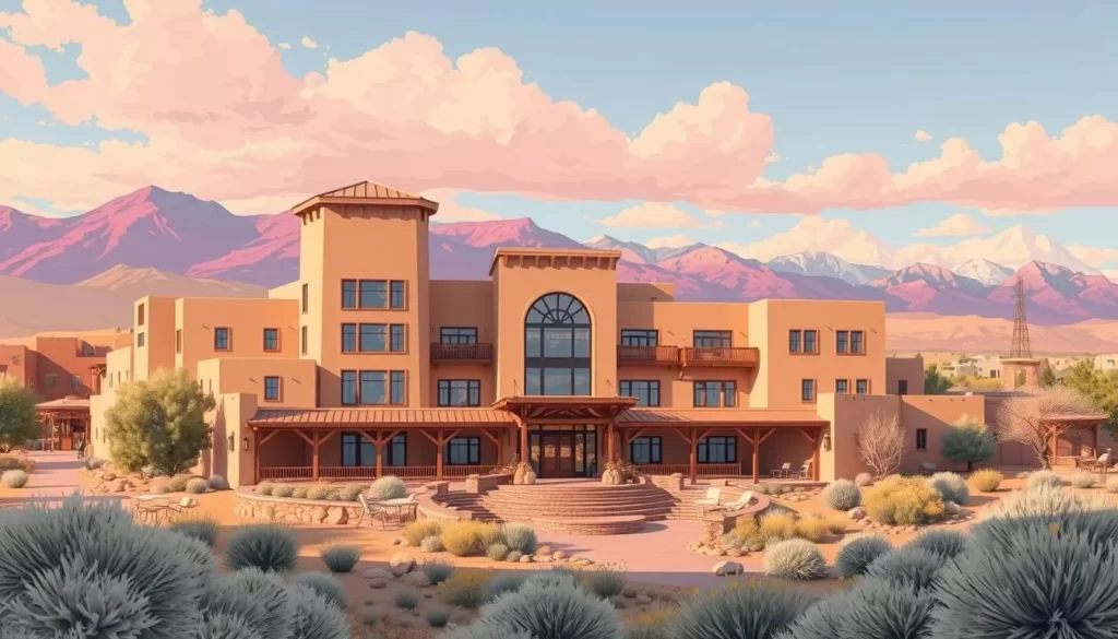 Image of a luxury hotel in Taos