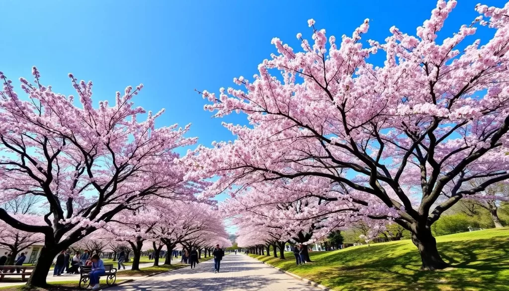 Image of a popular cherry blossom spot in Saitama Prefecture