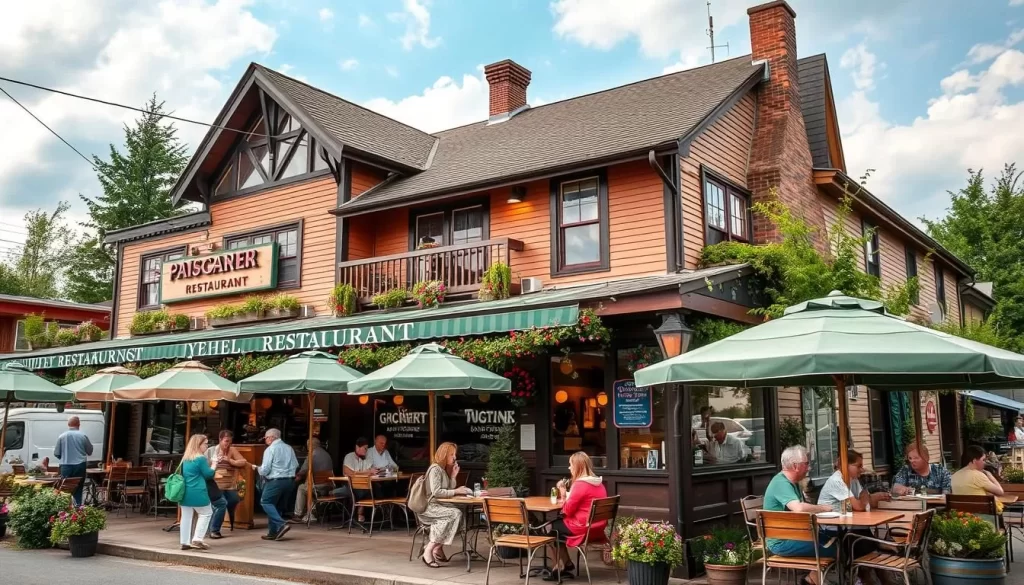 Image of a popular restaurant in North Conway, New Hampshire
