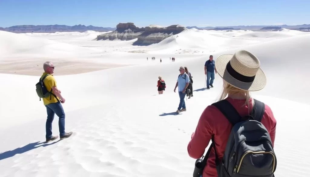 Image of a ranger-led tour at White Sands National Park