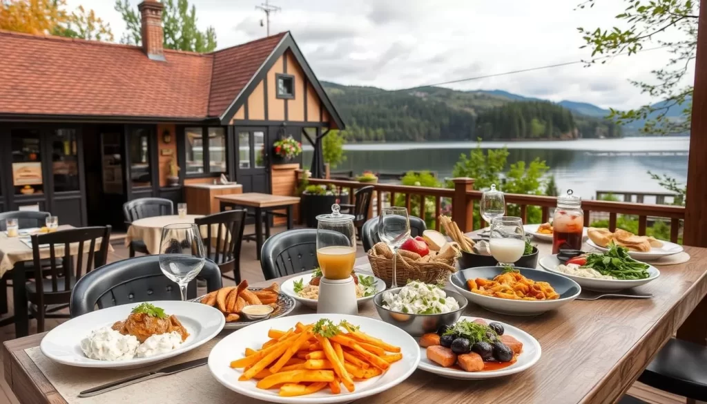 Image of a restaurant near Brereton Lake serving a variety of dishes