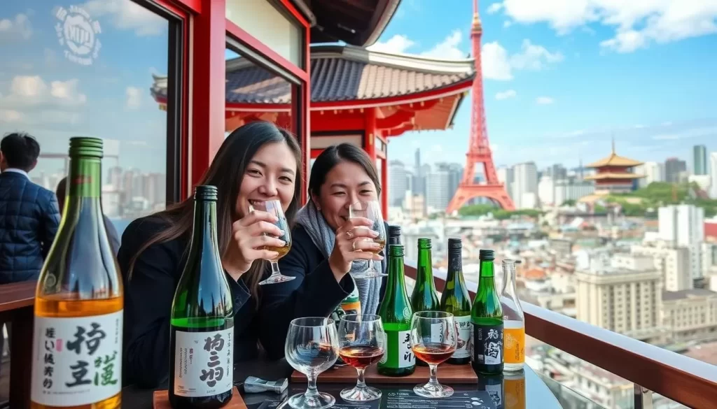 Image of a sake tasting tour in Tokyo