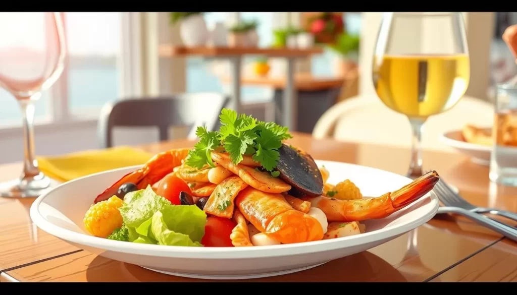 Image of a seafood dish at a Green Gables Shore restaurant