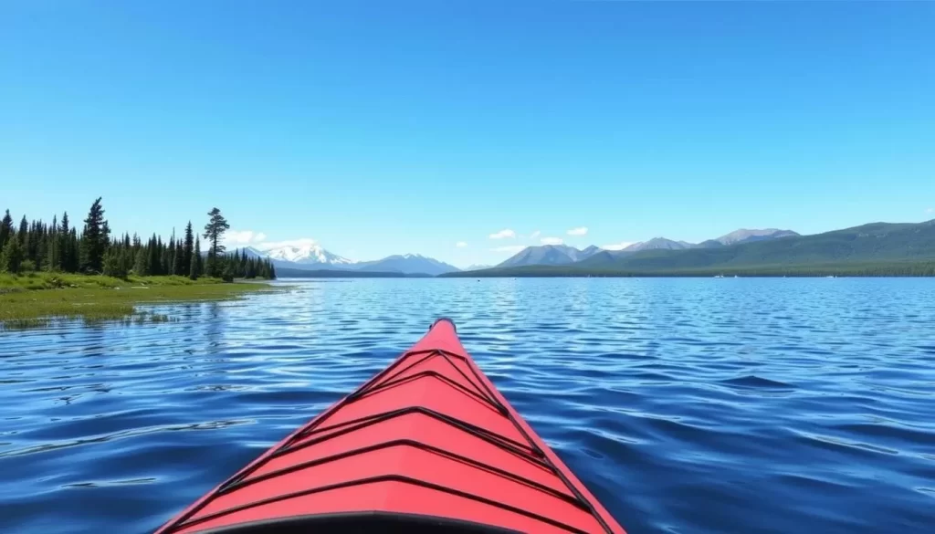 Image of a serene paddling route on Great Slave Lake