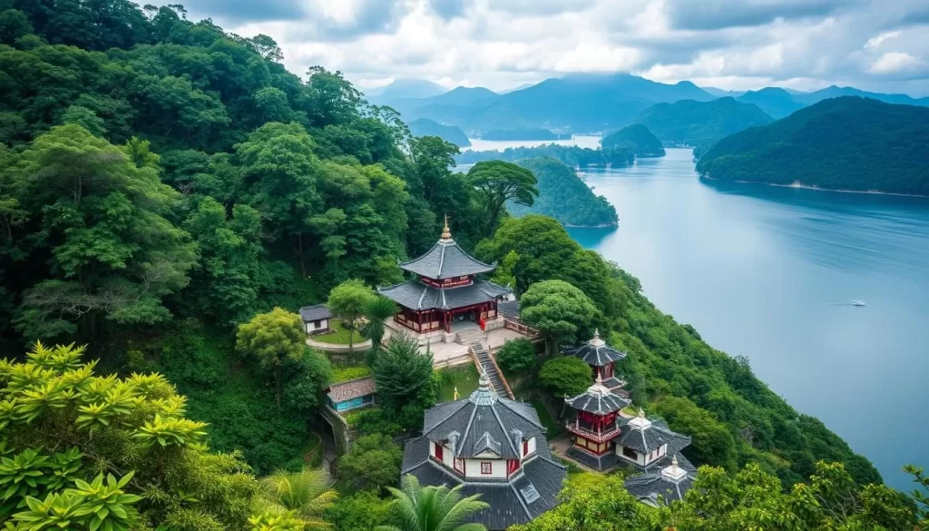 Image of a serene temple in the Boso Peninsula
