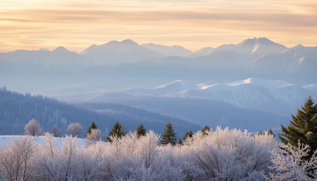 Image of a snowy Slovak landscape