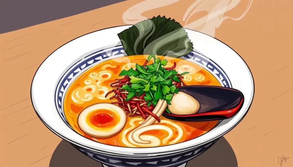 Image of a steaming bowl of Tokyo-style ramen at Nakamura in New York City's Lower East Side.