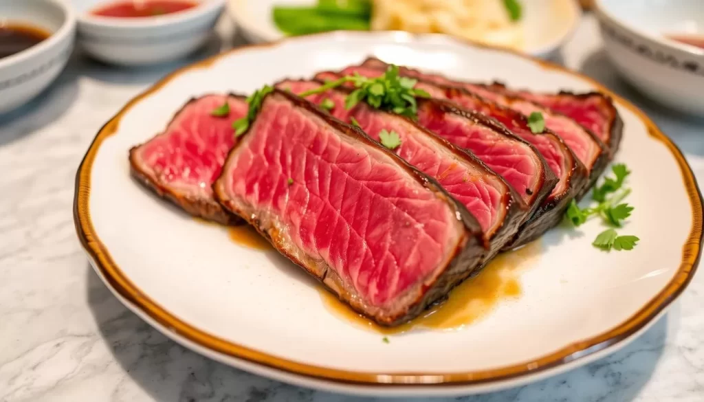 Image of a succulent Yonezawa beef dish