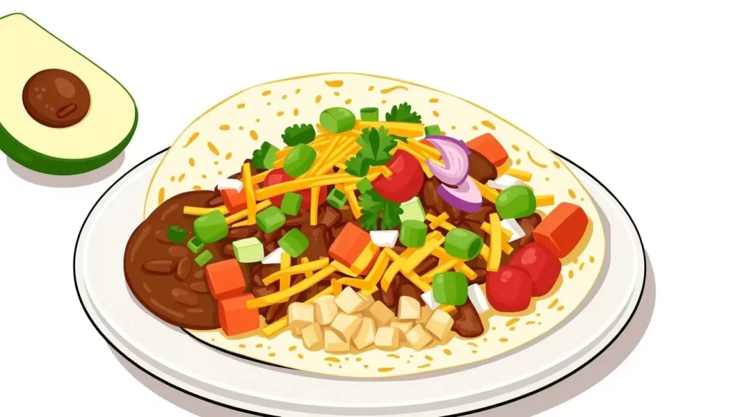 Image of a traditional Honduran baleada dish