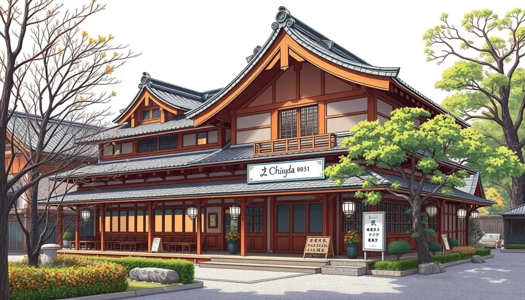 Image of a traditional Japanese restaurant in Chiyoda