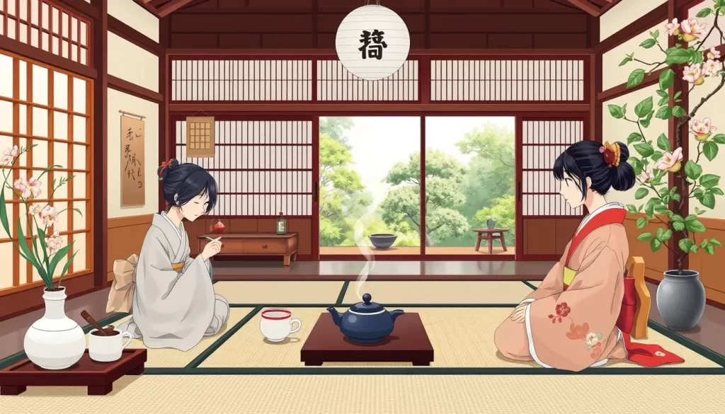 Image of a traditional Japanese tea ceremony