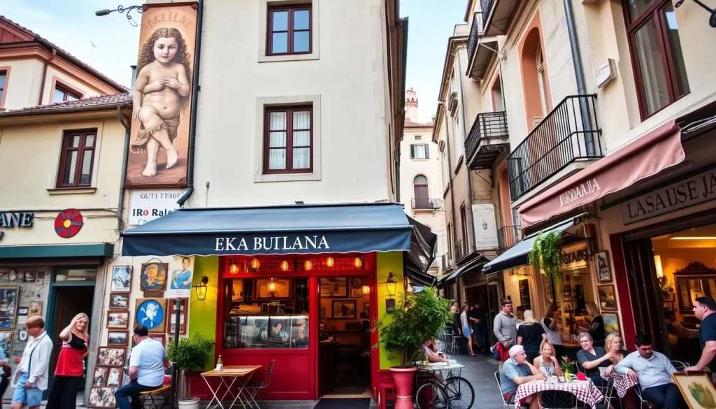 Image of a traditional kafana in Skadarlija