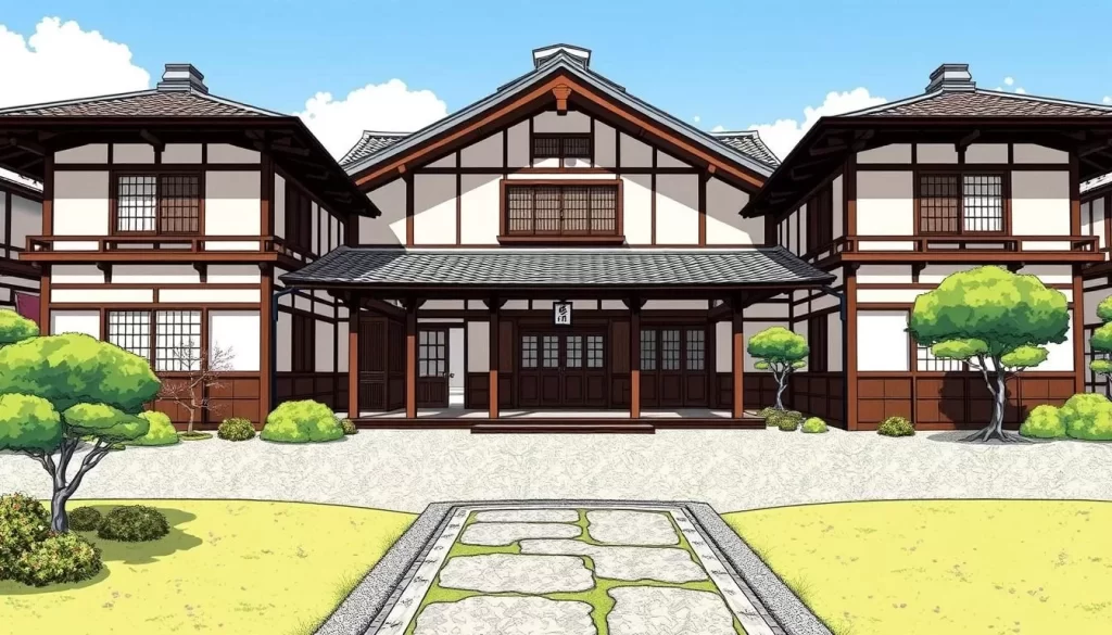 Image of a traditional ryokan in Sado Island
