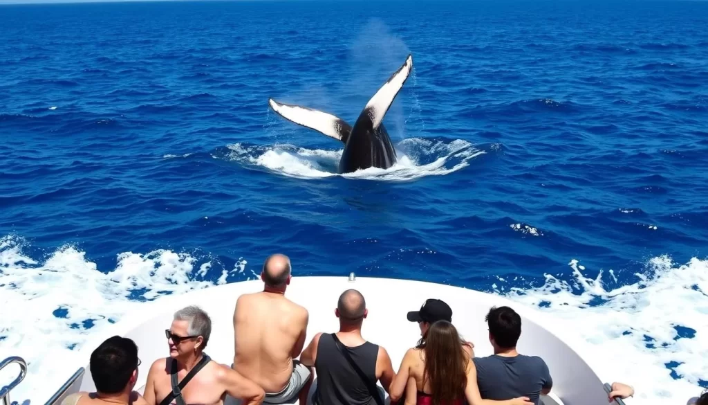 Image of a whale watching tour in Playa Venao