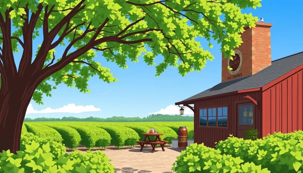 Image of a winery or brewery in St. Michaels, Maryland, offering wine or beer tastings