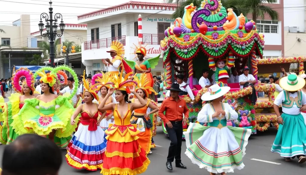 Image of carnival parade in San Carlos