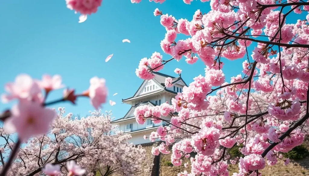 Image of cherry blossoms in Matsue Castle