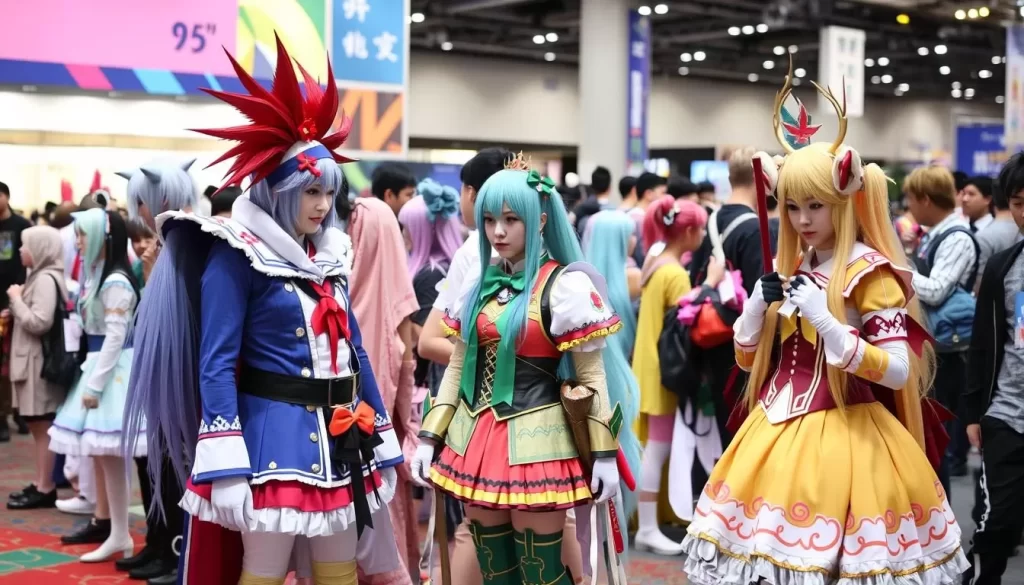 Image of cosplayers at Nico Nico Chokaigi.