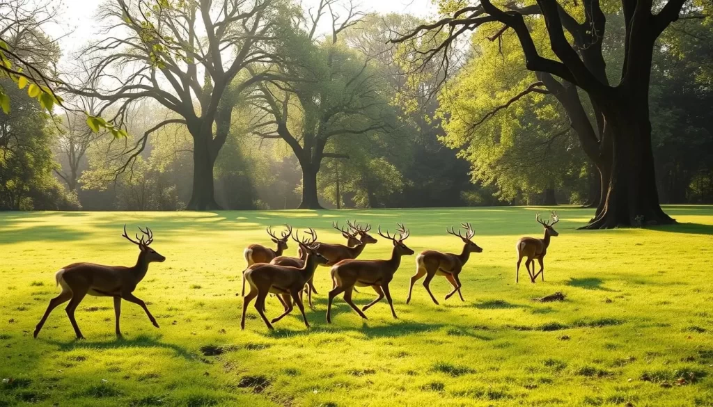 Image of deer roaming in Richmond Park