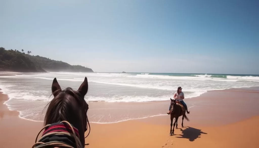 Image of horseback riding on San Juan del Sur beach