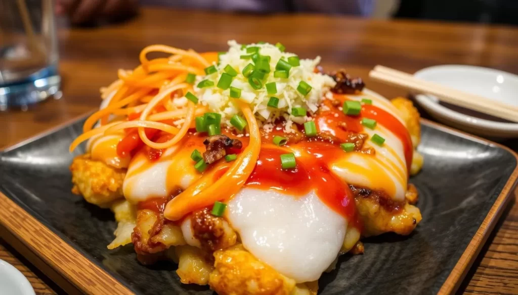 Image of okonomiyaki at Gaijin in Chicago