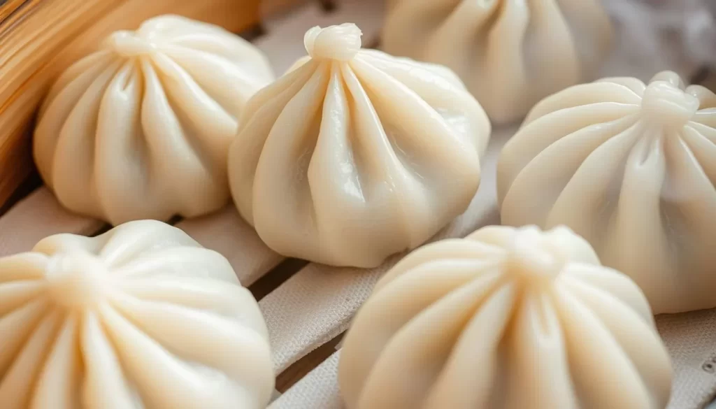 Image of oyaki dumplings being steamed