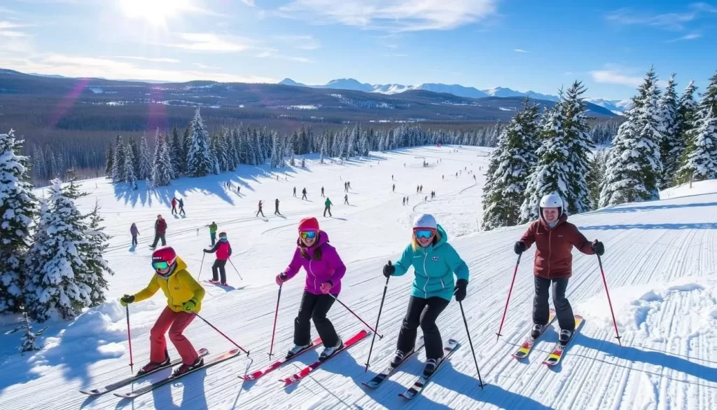 Image of skiers enjoying the slopes at Mark Arendz Ski Park