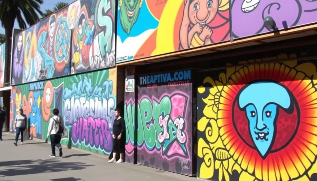 Image of street art at the International Festival of Street Art