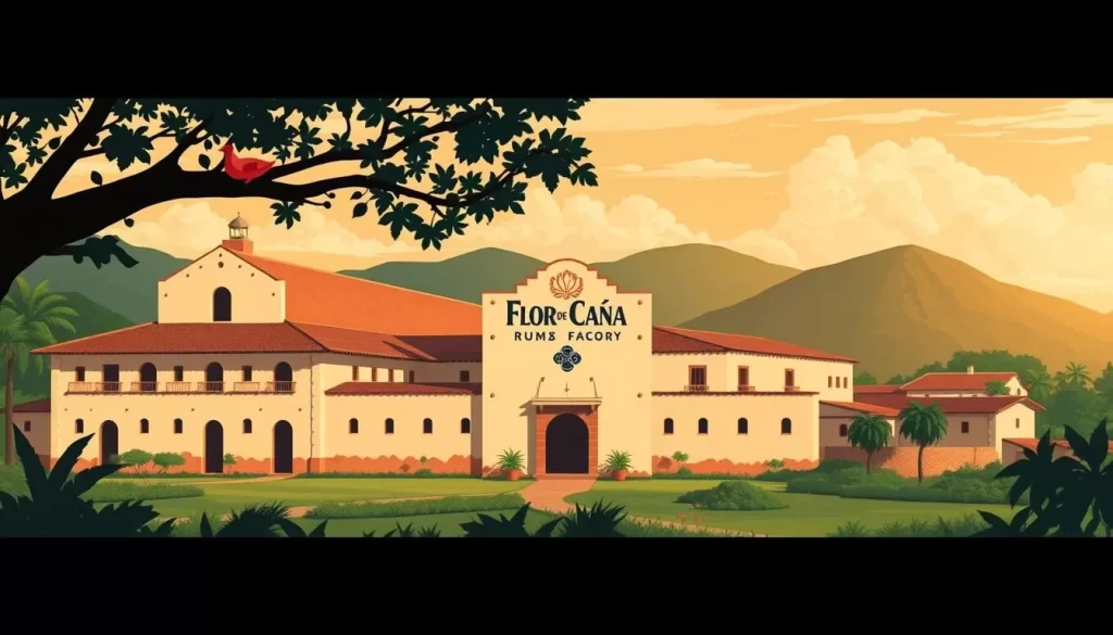 Image of the Flor de Caña Rum Factory in Chichigalpa, Nicaragua